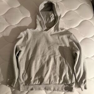 Men’s Lululemon Athletica Steady State Pullover Hoodie Light Gray Size Small EUC